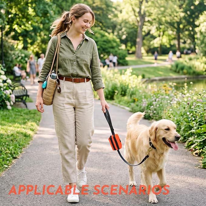 Dog Training Treat Pouch, Treat Bag Fanny Pack with Double-Zip Pocket and Four-Button Closure Waterproof Durable Dog Treat Pouch with 1 Roll of Dog Waste Bags