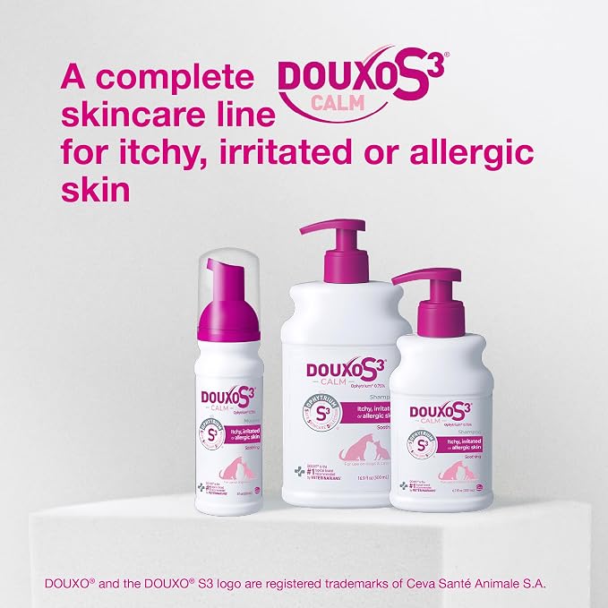 Douxo S3 Calm Dog Shampoo for Itchy Skin Relief, Dog Shampoo for Allergies and Itching, Soothes Itchy, Irritated or Allergic Skin For Dogs and Cats, 6.7 fl oz | Dog Shampoo for Allergies and Itching, Soothes Itchy, Irritated or Allergic Skin For Dogs a...