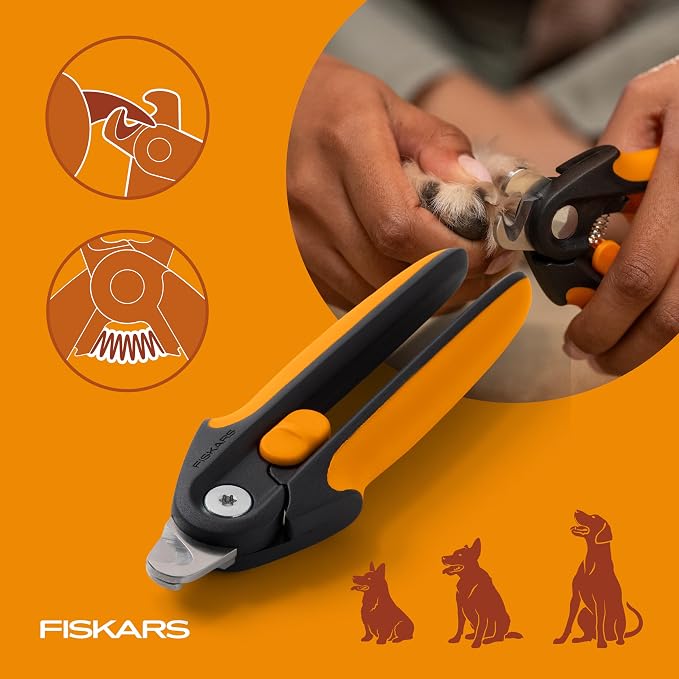 Fiskars Pet Large Nail Clippers, Cat and Dog Trimmers for Grooming, 5.75" (Pack of 6)