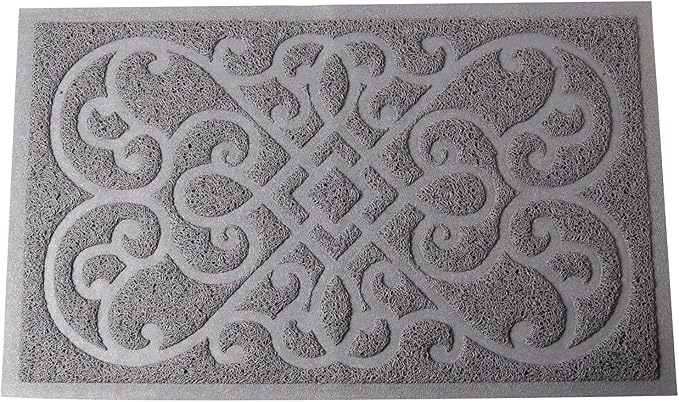 PetLike Cat Litter Box Mat, Thick Kitty Litter Trapping Mat, Durable,Waterproof &Washable with Non-Slip Backing, Soft on Kitty Paws and Easy to Clean, BPA Free