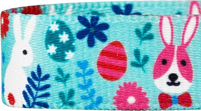 Blueberry Pet Easter Bunny & Egg Adjustable Dog Collar, Minty Green, Small, 12"-16" Neck, Dog Collars for Small Dogs, Puppy Collar, Easter Dog Collar Girl, Pink Easter Dog Bow Tie