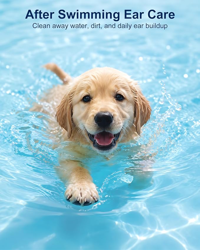 Dog Ear Cleaner, Gentle Daily Ear Care, 7.8 Fl Oz 2 Bottles | Clean Solution for Routine Maintenance Wax Removal Puppy & Sensitive Skin Safe