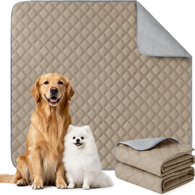 Eterish Reusable Washable Pee Pads for Dogs Large/Extra Large 36'' x 41'' 2 Pack, Absorbent Pet Puppy Dog Training Pads Non-Slip, Waterproof Whelping Potty Pads for Dogs Leak-Proof