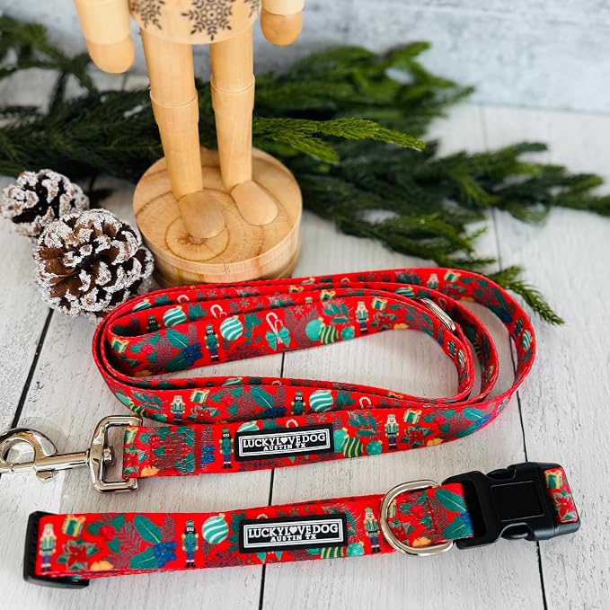 Lucky Love Dog - Adjustable Dog Collar with Easy Click Buckle for Medium, Durable, & Comfortable for Male & Female Dogs, Pet Collar for Puppies & Adult Dogs - Fritz, Medium