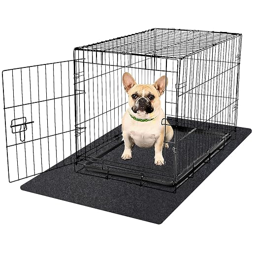 Kennel Pad Dog Crate Mat Liner, 36" x 24" - 1 Pack | Waterproof, Non-Slip, Washable Puppy Pee Pad for Kennel Training - Under Pet Cage to Protect Floors, Thin Cut to Fit Design