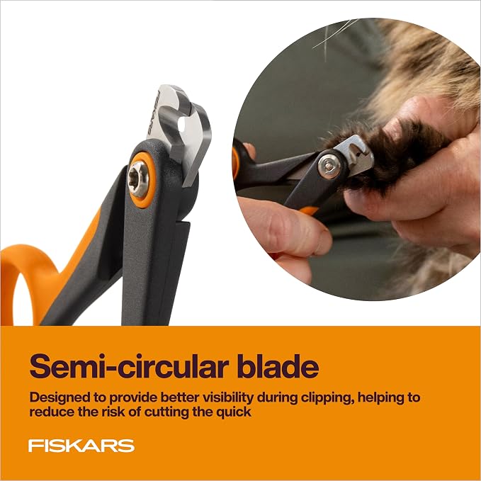 Fiskars Pet Small Nail Clippers, Cat and Dog Trimmers for Grooming, 4.25" (Pack of 6)