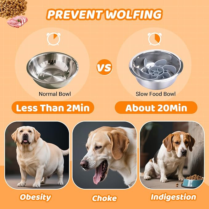Elevated Adjustable Dog Bowl Feeding Stand, 3 Heights and Tiled Ajudst, Compatible with Moost Feeding Bowls, Great for Medium Large Dogs(Dog Food Bowl Stand 1 Pack)