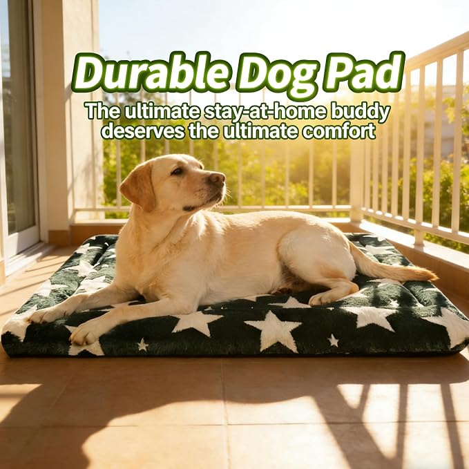Dog Bed Mat - Reversible Dog Crate Bed Mats, Soft & Breathable Kennel Pad, Durable Crate Bed for Small Medium Large Dogs & Cats
