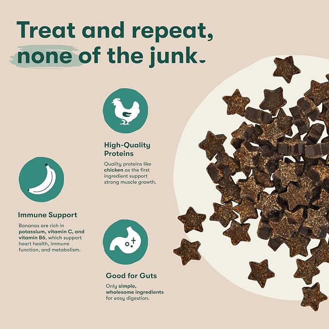 Jinx Dog Training Treats, Bite-Sized Training Treats for Dogs, Chicken, 4oz | 1 Pack Healthy Dog Treats Training with Cage Free Chicken, Vitamins for Immunity & No Fillers for Puppies, Adults & Seniors