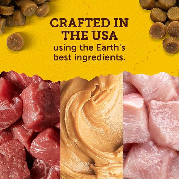 Zuke's Mini Naturals Dog Training Treats, Beef Recipe, 10 oz Pouch | Natural dog treats with real beef, only 2 calories each, soft and chewy bites, in a resealable pouch, made in the USA