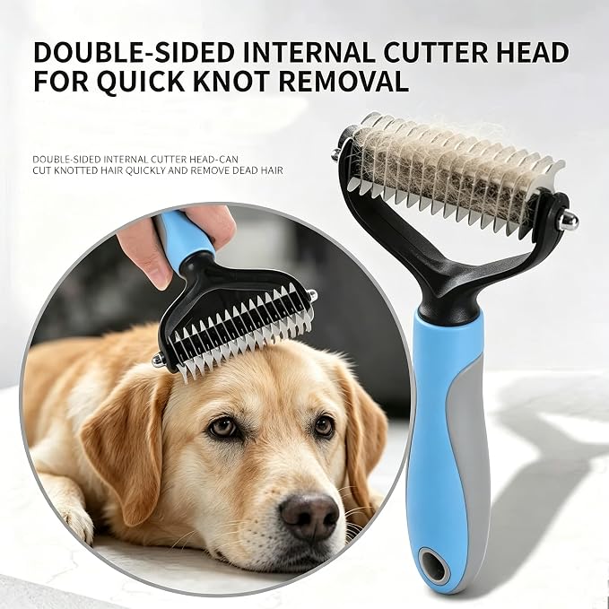 3 PCS Self Cleaning Slicker Brush for Dogs, Cats, Pet Grooming Combo Deshedding Grooming Massaging Tool Undercoat Shedding Haired Pets Hair Removal Glove