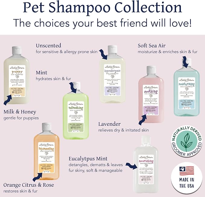 Bobbi Panter Nourishing Dog Conditioner Safflower Oil, Keratin, Shea Butter & Aloe Vera – Detangling Natural Formula for Soft, Smooth & Manageable Coat, 10:1 Concentrate, 14 oz (Case of 12)