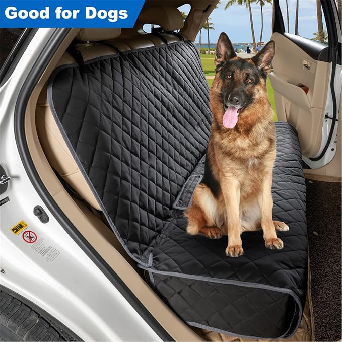 VIEWPETS Bench Car Seat Cover Protector - Waterproof, Heavy-Duty and Nonslip Pet Car Seat Cover for Dogs with Universal Size Fits for Vehicles, Trucks & SUVs