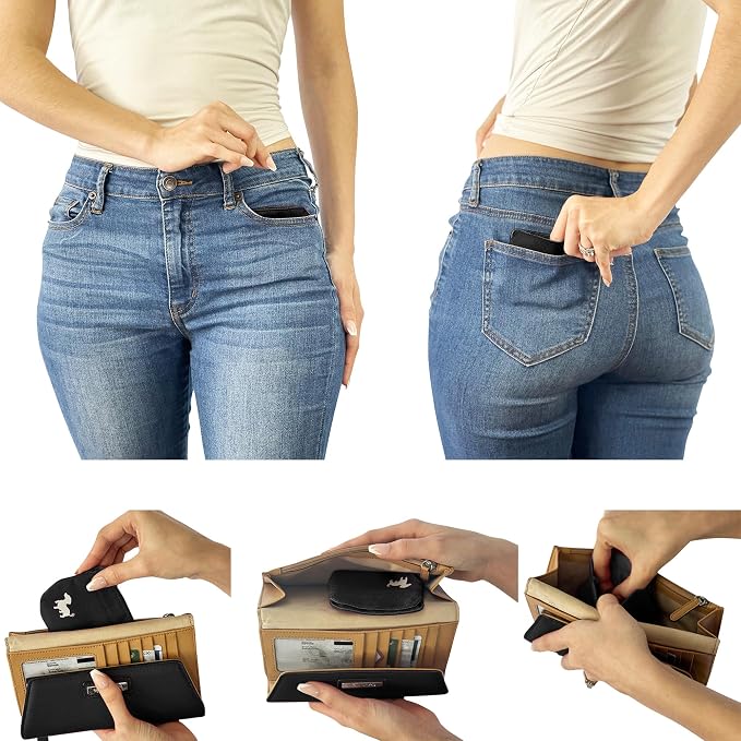 Extra Small Dog Treat Pouch – Slim Magnetic Pocket Dog Treat Bag for Walking & Training – Discreet Clip On Treat Pouch for Leash, Waistband or Pocket – Mess Free Storage (Black/Gray)