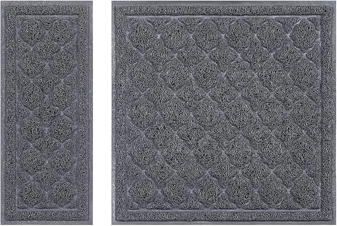 unipaws Cat Litter Trapping Mat, Litter Box Scatter Control Pad | Litter Free Floors and Urine Waterproof, Gentle on Paws, No Phthalate