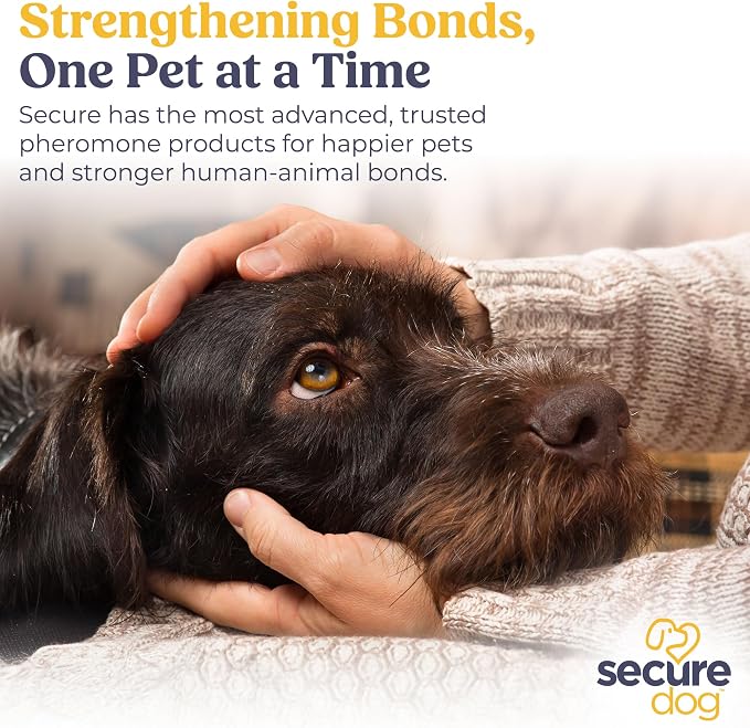 SecureDog Pheromone Home Stick Diffuser 30-day Refill Kit, Passive Diffuser Creates Secure Environment for Stress Management, Supports Calm and Well-being, Naturally Relieving Anxiety and Stress