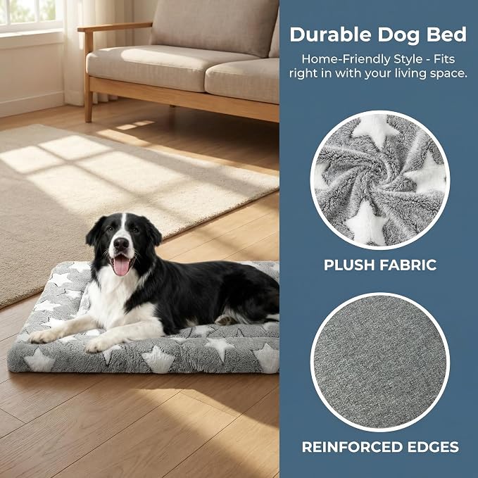 Dog Bed Mat - Reversible Dog Crate Bed Mats, Soft & Breathable Kennel Pad, Durable Crate Bed for Small Medium Large Dogs & Cats
