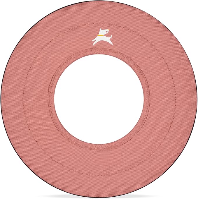 OllyDog Mini Super Flyer, Dog Flying Disc – Floating Fetch Toy, Soft on Teeth, Eco-Friendly Recycled Material, Lightweight, for Small & Medium Dogs (Desert, 9")