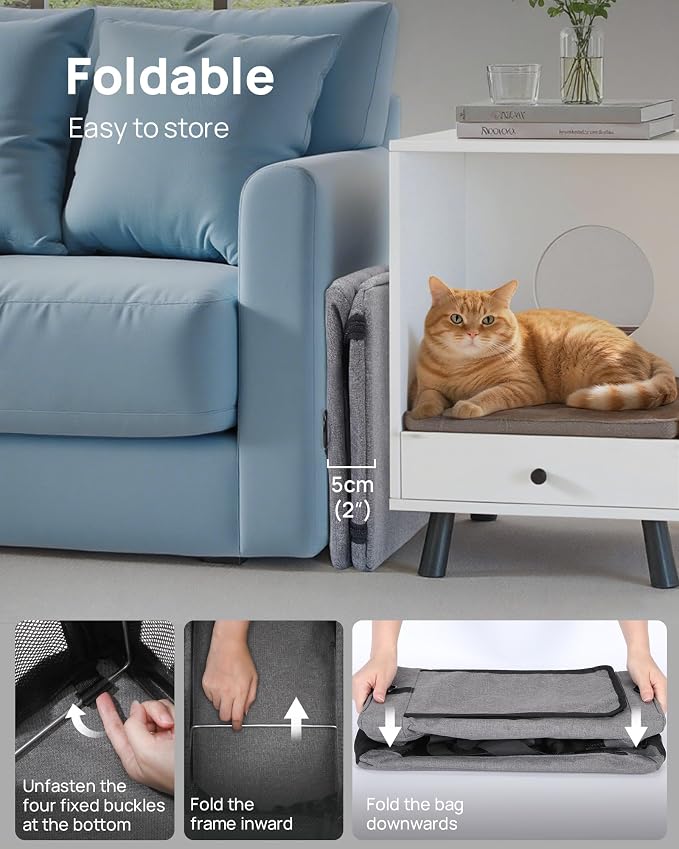 Pecute Airline Approved Cat Carrier, Pet Carrier Soft-Sided, Portable Dog Carrier with Stable Structure, TSA Approved Pet Carrier for Pets Less Than 12lbs, Cat Carrier Bag Suitable for Travel, Gray