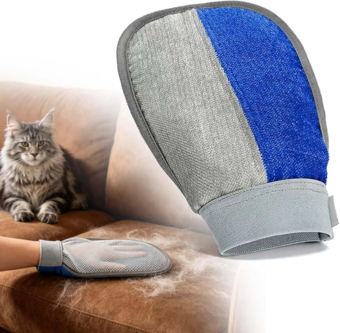 Pet Hair Removal Glove - Pet Hair Remover Glove for Dogs & Cats | Hair Removal Mitts,Reusable & Washable, Removes Hair from Carpet, Couch, Car Seats, Gentle Grooming Deshedding Tool, 1 Pack