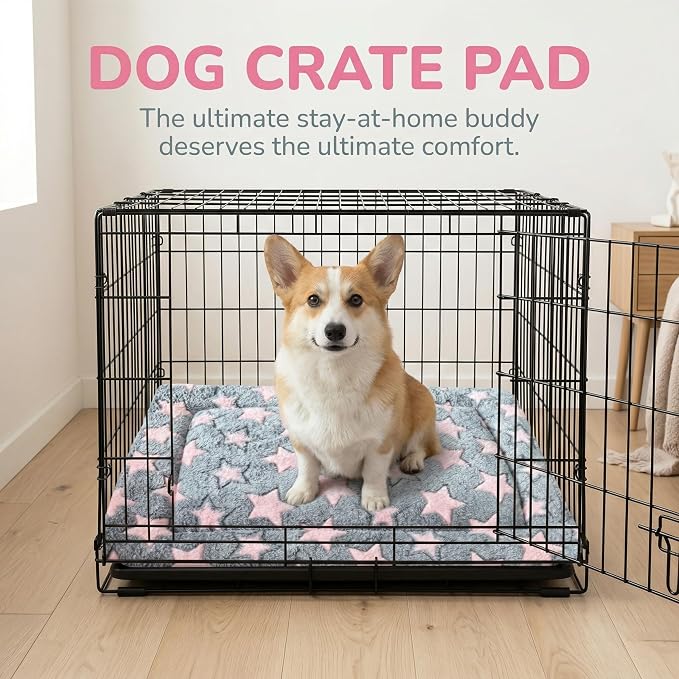 Dog Bed Mat - Reversible Dog Crate Bed Mats, Soft & Breathable Kennel Pad, Durable Crate Bed for Small Medium Large Dogs & Cats