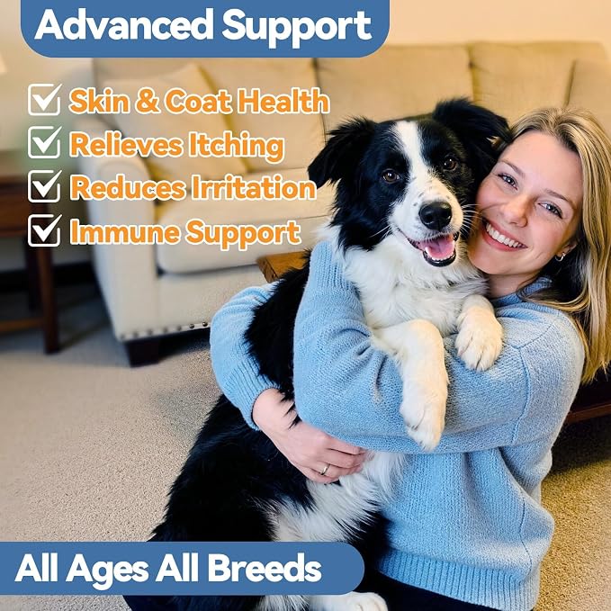 2PCS Yeast Infection Treatment for Dogs, Support Healthy Itch Relief, Ear Paw Discomfort Care, Itch Relief for Dog, Allergy Supports, Inflammation Relief for Dogs, Bacon Flavor 60ml