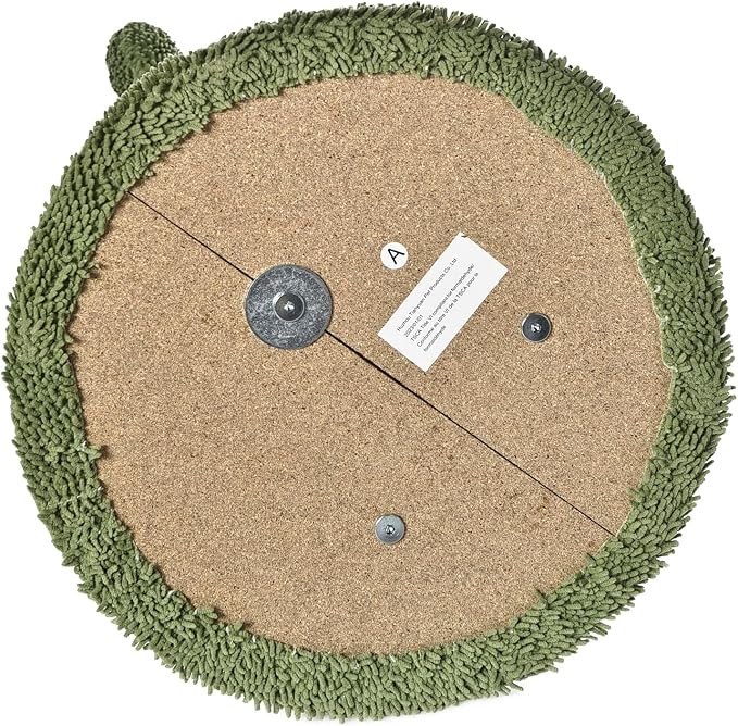 Amazon Basics Sisal Cat Scratching Post, Indoor Cactus Triple Posts for Cats & Kittens with Dangling Ball, Small, 22.4"H, Green