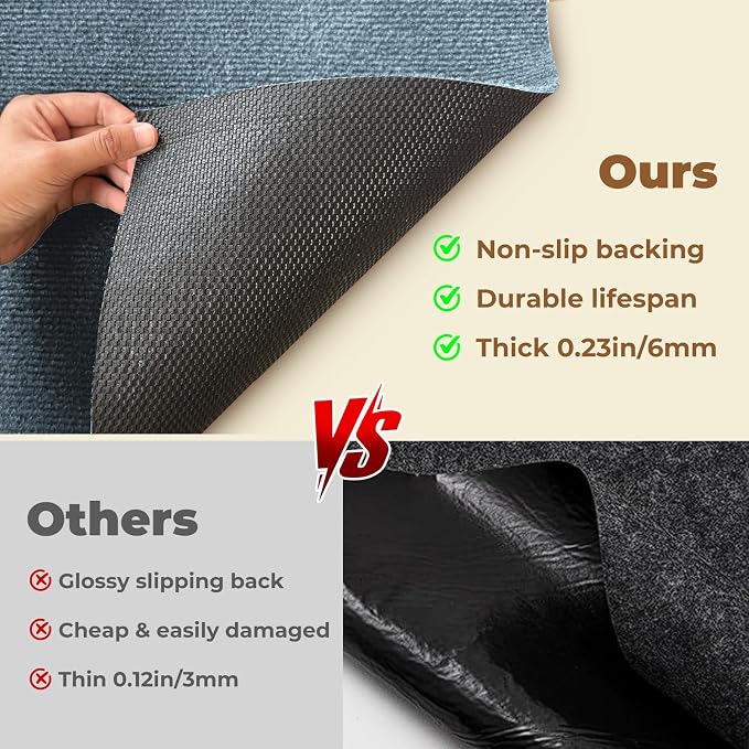 Dog Crate Mat, 29 in X 50 in Dog Playpen Mat Kennel Mat | Waterproof Non-Slip Reusable Washable Floor Protector Extra Large cages Puppy Pee Pad for Under Dogs Crate Ash Gray