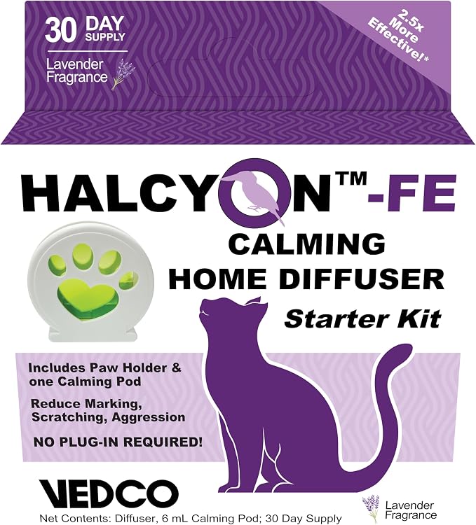 Vedco Halcyon FE Calming Home Diffuser for Cats Starter Kit