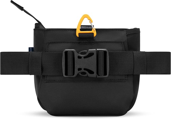 Backcountry Day Bag | Hands-Free Dog Training Treat Pouch | Fanny/Hip Pack with Zipper Closure & Built-in Poop Bag Dispenser | Removable Waist Clip (Raven S'25)