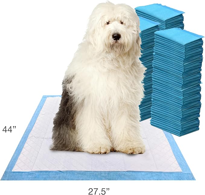 Four Paws Wee-Wee Superior Performance Pee Pads for Dogs with Runoff Barrier Edge Guard Protection, Puppy & Dog Potty Training Pads, Housebreaking Pet Supplies, 27.5" x 44" (150 Count)