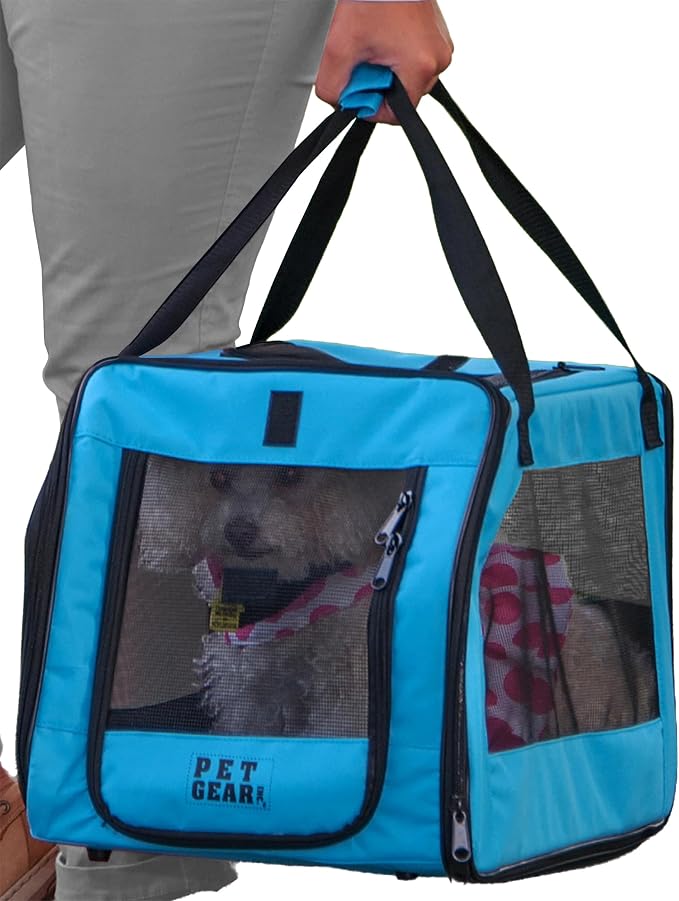 Pet Gear Carrier and Car Seat, Sapphire | For Small Dogs & Cats