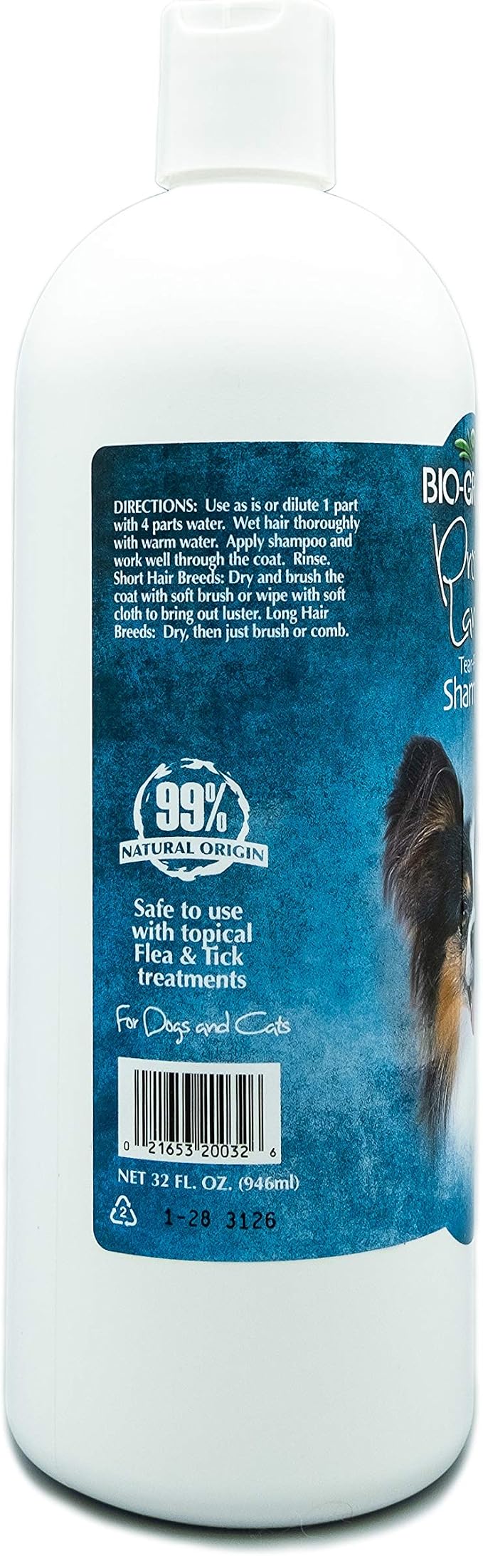 Bio-Groom Protein Lanolin Dog Shampoo, 32 fl oz, 1-Pack | Tear-Free Pet Shampoo, Dog Bathing Supplies, Puppy Wash, Cat & Grooming Supplies, Cruelty-Free, Made in USA