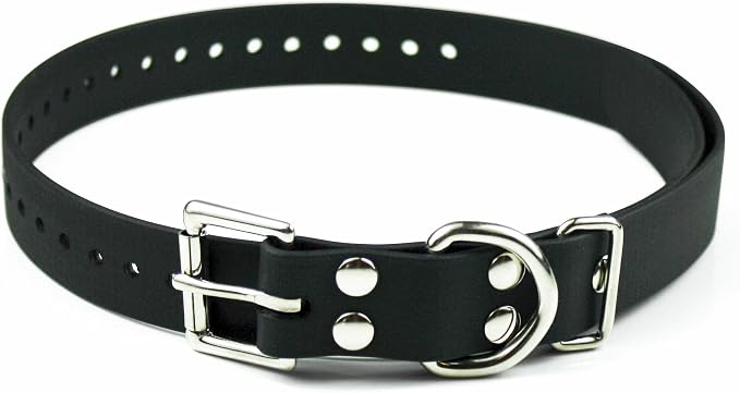 Educator 1-Inch Dog Training Collar Strap – ONLY Fits FE-580, ET-800 & UL-1200 Receivers – NOT Compatible with Mini Educator (ET-300/ET-400) – Durable Biothane Collar, Black