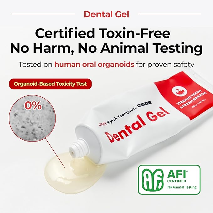 JAYU PET Dental Gel - Dog Cat Toothpaste, Removing Plaque and Tartar, Teeth Cleaning & Breath Freshener, Puppy Kitten Dental Care with Vet Approved (2.8 Ounce)