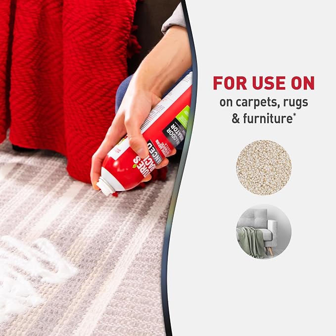 Nature’s Miracle Advanced Dog Stain & Odor Eliminator Foam, 17.5 oz (6 Pk) | Enzymatic Cleaner Eliminates the Toughest Dog Messes, Foam Penetrates Into the Carpet, Safe For Pets and Home*, Fresh Scent