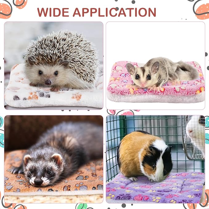 4 Pack Soft Pet Bed Mat Small Dog Crate Fleece | Tuanse Soft Pet Beds Mat Small Dog Crate Fleece,13 X 10 Inches,Vivid Color