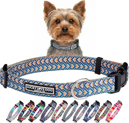 Lucky Love Dog Collars, Comfortable, Soft, Cute Dog Collar for Small Dogs, Murphy, X-Small