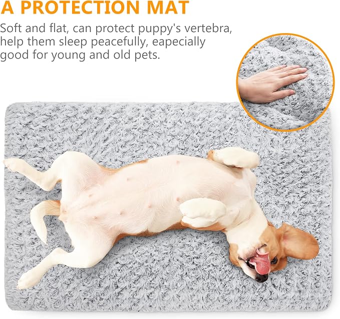 MIXJOY Dog Bed Kennel Pad Washable Anti-Slip Crate Mat for Extra Large Dogs and Cats (42-inch)
