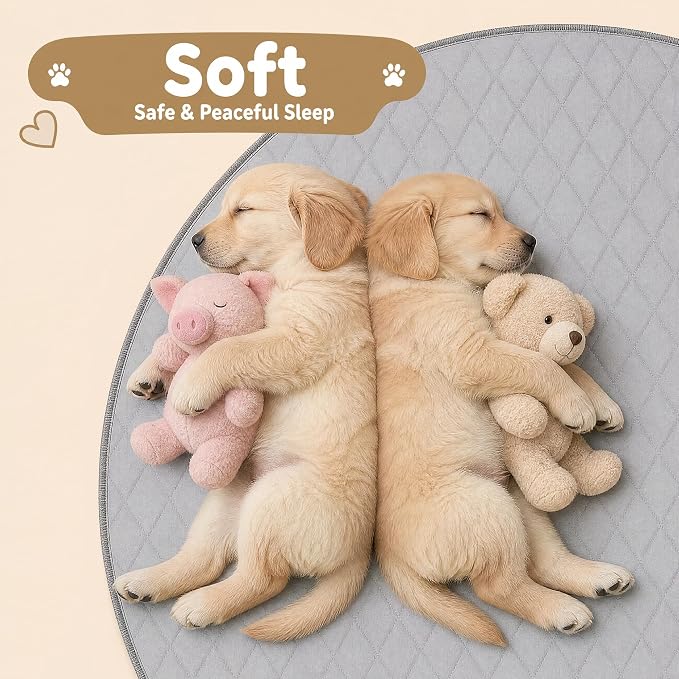 CoolShields Washable Pee Pads for Dogs, 34'' x 52'', Grey, 1 Pack | Ultra-Absorbent Reusable Waterproof Puppy Pad for Crates, Playpens, Carpets, and Floors—Ideal for Dogs, Cats, and Small Pets