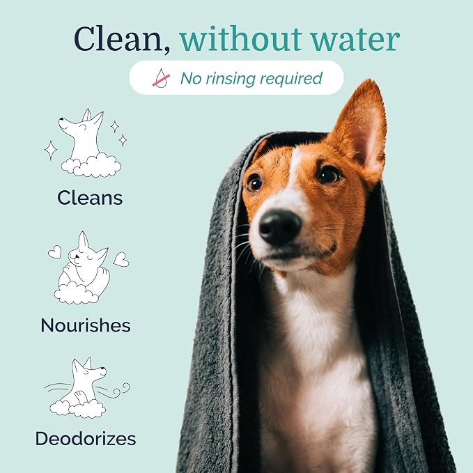 Hepper Waterless No Rinse Dry Shampoo for Dogs & Cats - 8oz