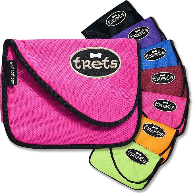Dog Treat Pouch, Pink Training Treat Pouch - Clip On Dog Treat Holder, Innovative No Spill Design, Magnetic Flap, Expandable Gusset, Made of Durable Nylon, Machine Washable