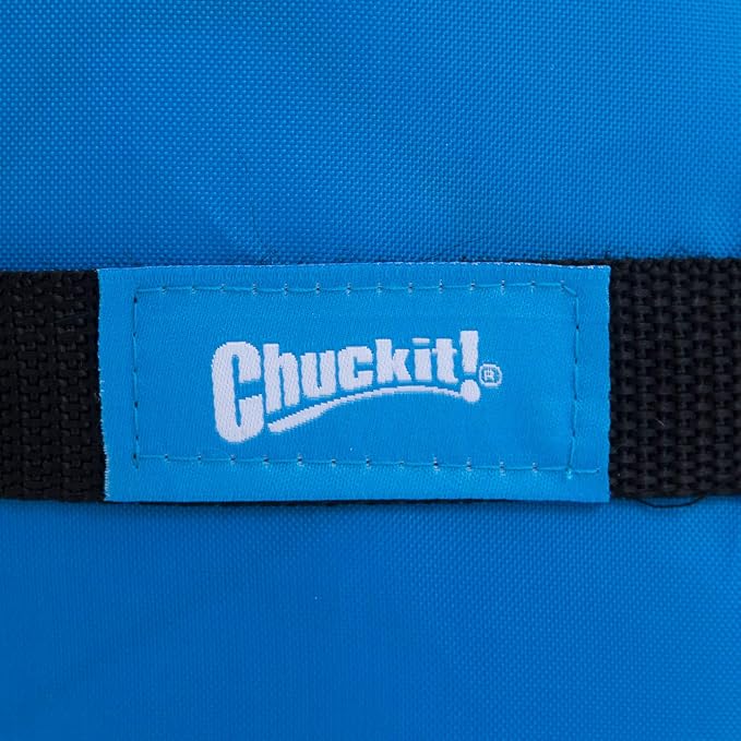 Chuckit! Outdoor Travel Portable Water Resistant Travel Pillow Dog Bed For Medium to Large Dogs 20 to 100 lbs, 39"L x 30"W, Blue
