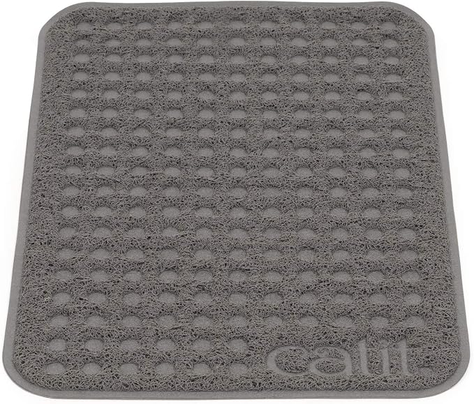 Catit Cat Litter Mat Rectangle Non-Slip Litter Trapping Mat Soft | Comfortable, Easy to Clean for All Cat Litter Types, Small
