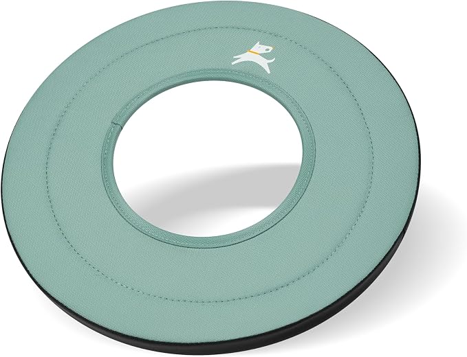OllyDog Super Flyer Dog Flying Disc – Floating Fetch Toy for Water Play, Soft Eco-Friendly Recycled Fabric, Gentle on Teeth, 11" for Medium & Large Dogs (Surf, 11")