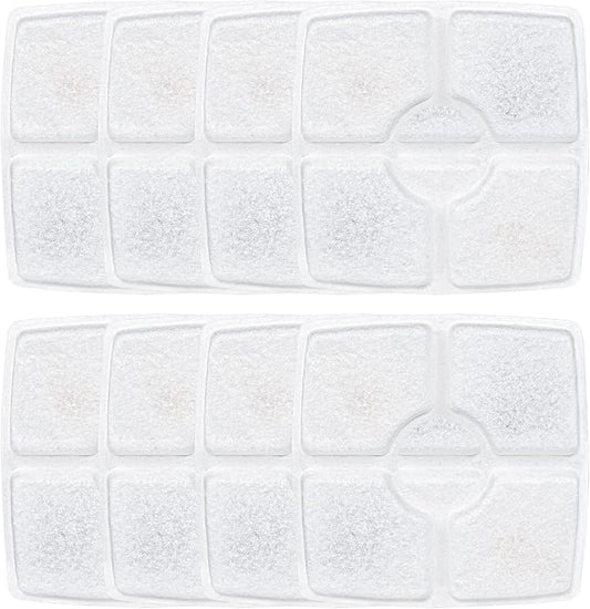 Wonder Creature Cat Water Fountain Filter, Square Cat Fountain Replacement Filters, 8 Carbon Filters Pack