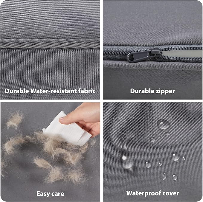 BFPETHOME Outdoor Waterproof Dog Bed for Large Dogs, Washable Cover, 36" | Outdoor & Indoor Use, Waterproof, For Medium, Large, Extra Large Dogs, Orthopedic, Egg Crate Foam, Up to 60 lbs