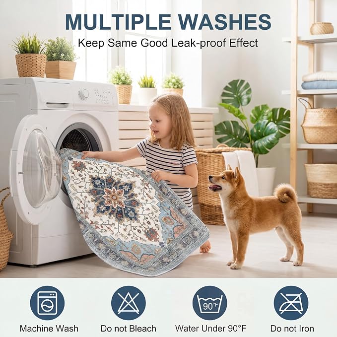 4PACK Washable Guinea Pig Pee Pads,Absorbent Reusable Guinea Pig Cage Liners,Waterproof,Leak-Proof & Non-Slip Potty Pads for Small Animals Rabbit Hamster Rat.(Gray Floral,24"x48")