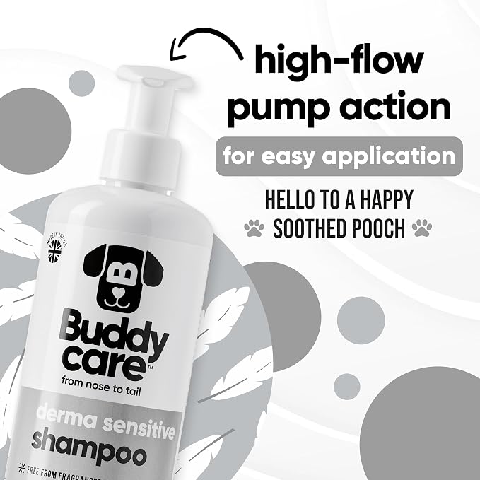 Buddycare Derma Sensitive Dog Shampoo with Aloe Vera and Pro Vitamin B5 (50.72oz)