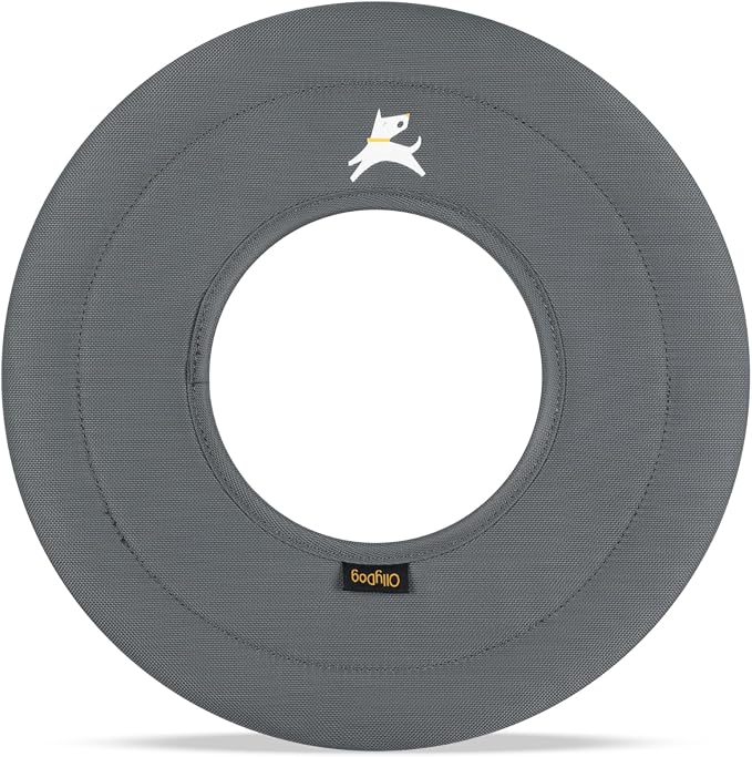 OllyDog Super Flyer Dog Flying Disc – Floating Fetch Toy for Water Play, Soft Eco-Friendly Recycled Fabric, Gentle on Teeth, 11" for Medium & Large Dogs (Castle Rock, 11")